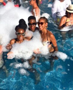 Foam Party in pool