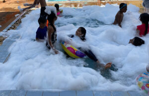 Foam Pool Party with Kids